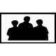 Silhouette, 3 Persons LH